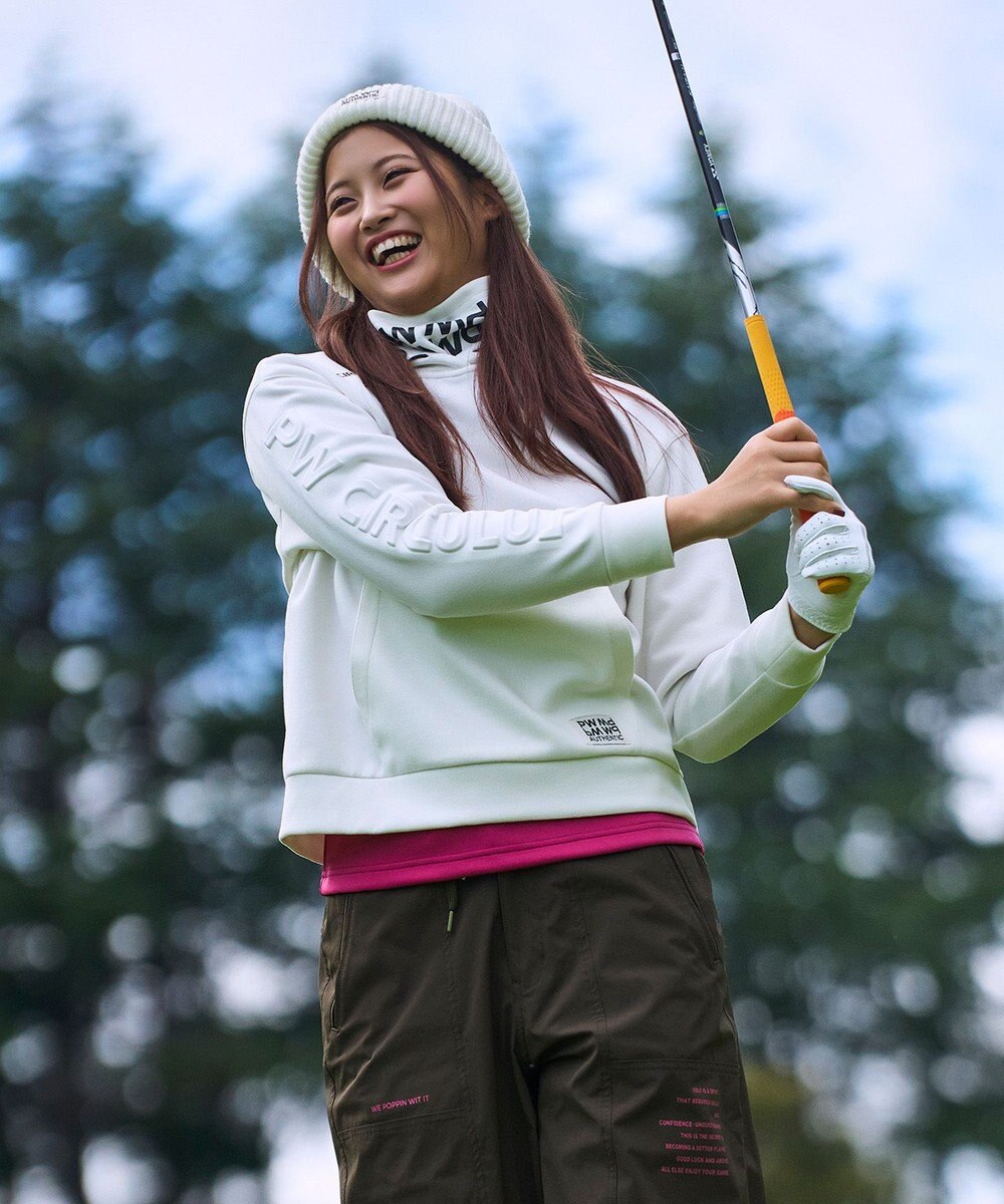 PW CIRCULUS 【WOMEN】スエード調 デタッチャブルフーディ 