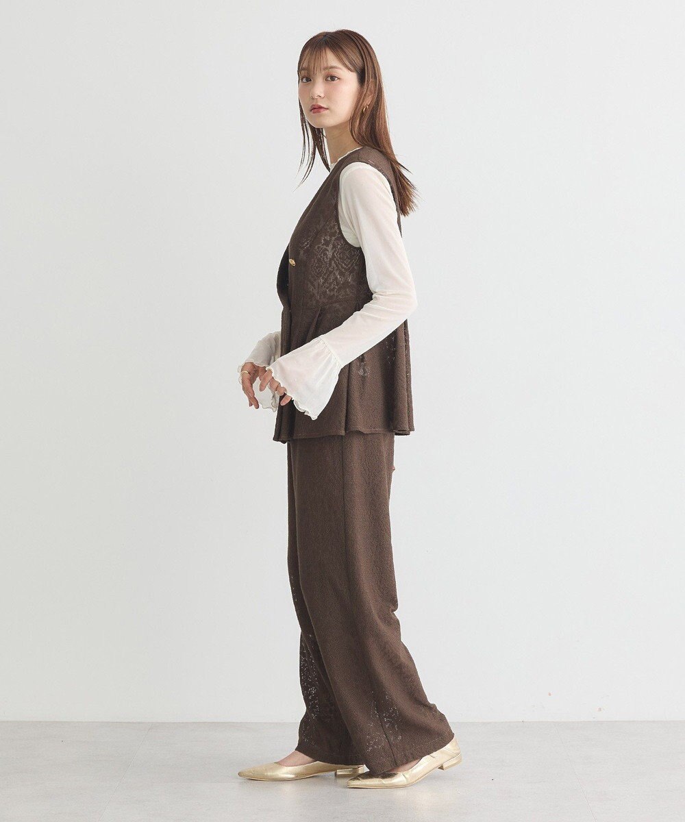 earth music&ecology フロッキードットメロープルオーバー 