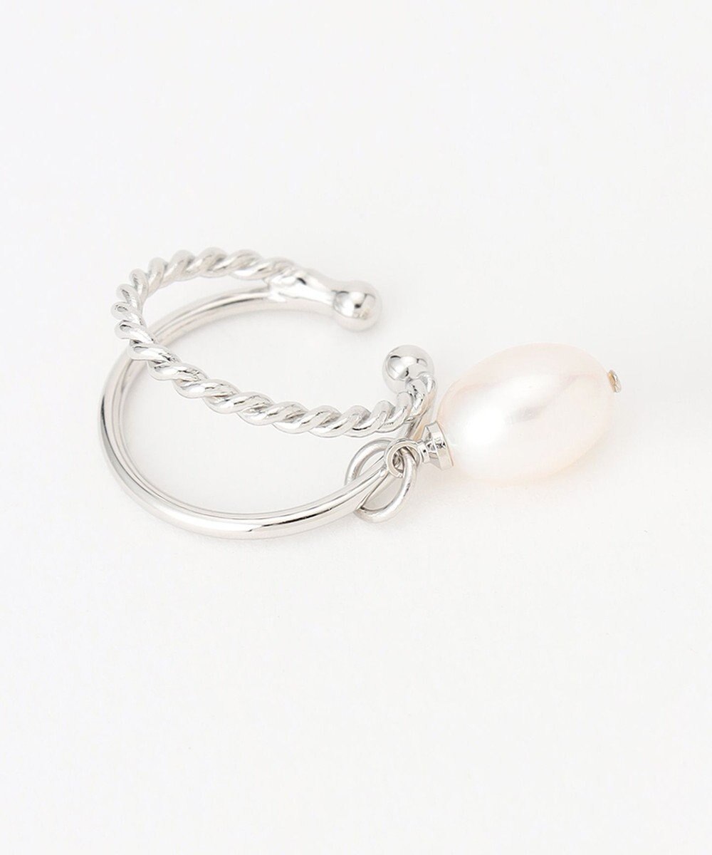 J.PRESS LADIES 【WEB限定】2way 淡水パール イヤカフ リング 