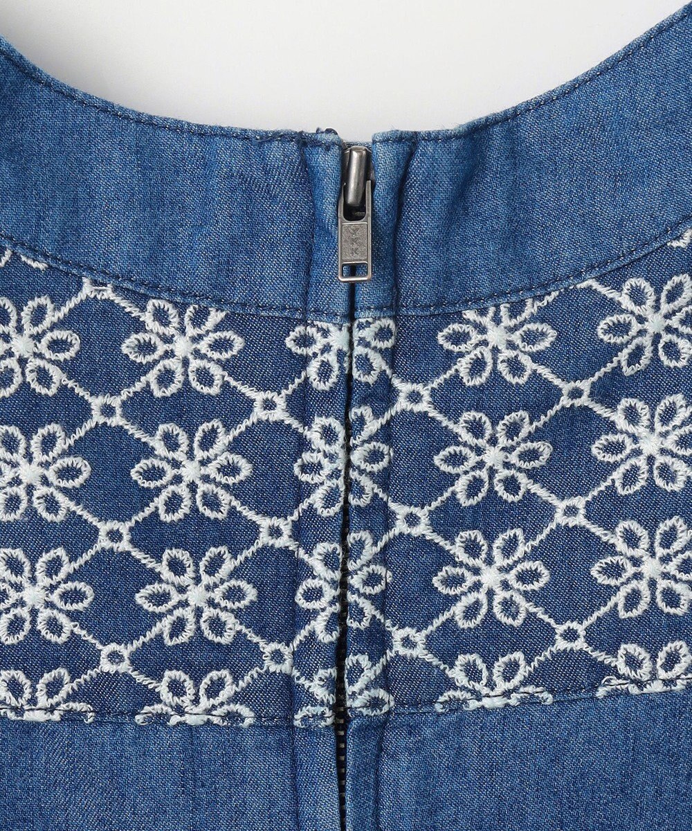 組曲 KIDS 【150-160㎝】レースコンビデニムワンピース 