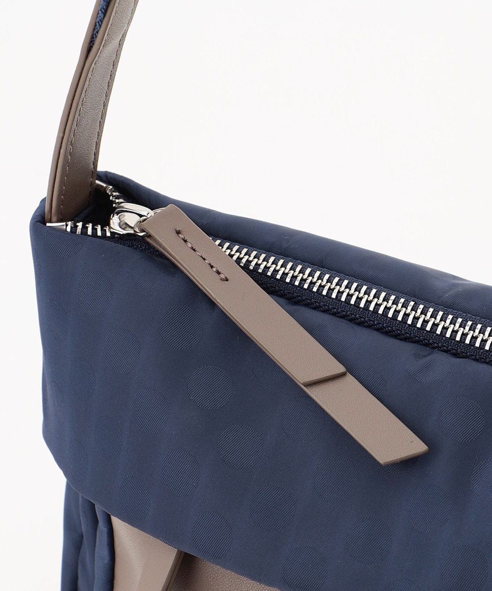 Y'SACCS はっ水ドットジャカード リサイクルレザーコンビ ショルダー 