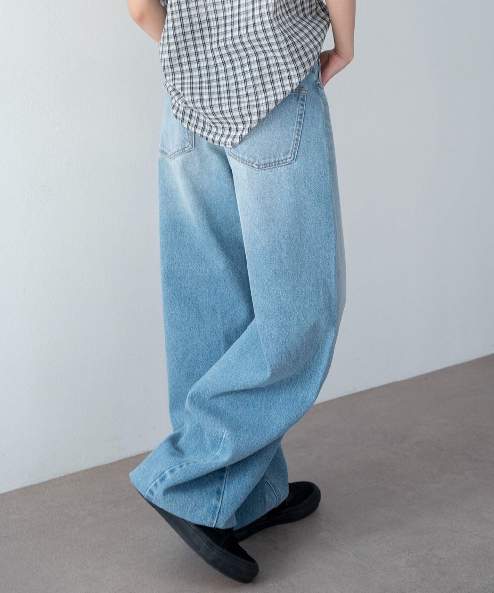 WEGO ワイドカーブデニムパンツ 