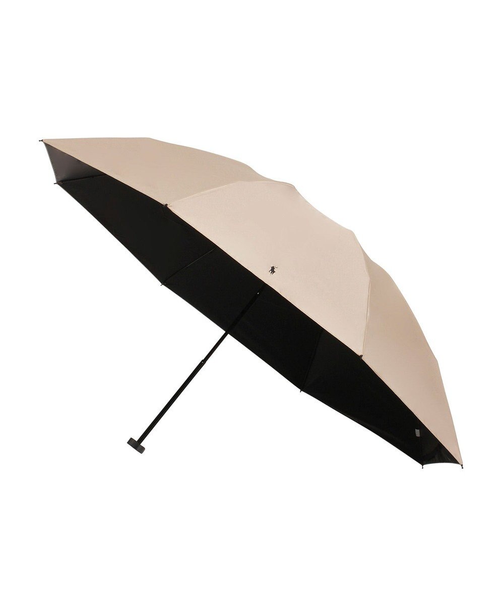 MOONBAT 【軽量/大きめ】POLO RALPH LAUREN 遮光 晴雨兼用 折りたたみ日傘 ワンポイント ポロポニー 60cm 