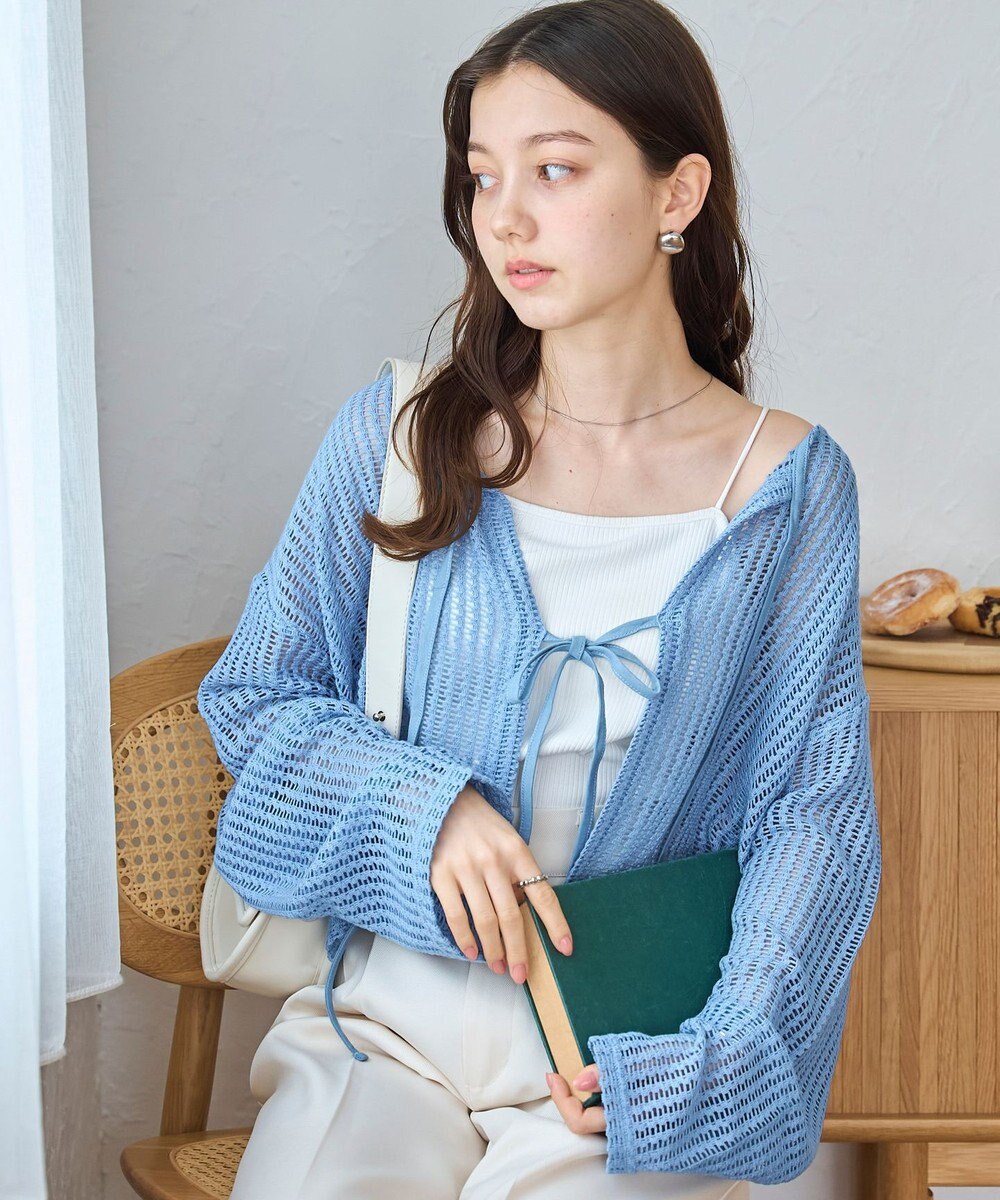 WEGO メッシュリボンカーディガン 