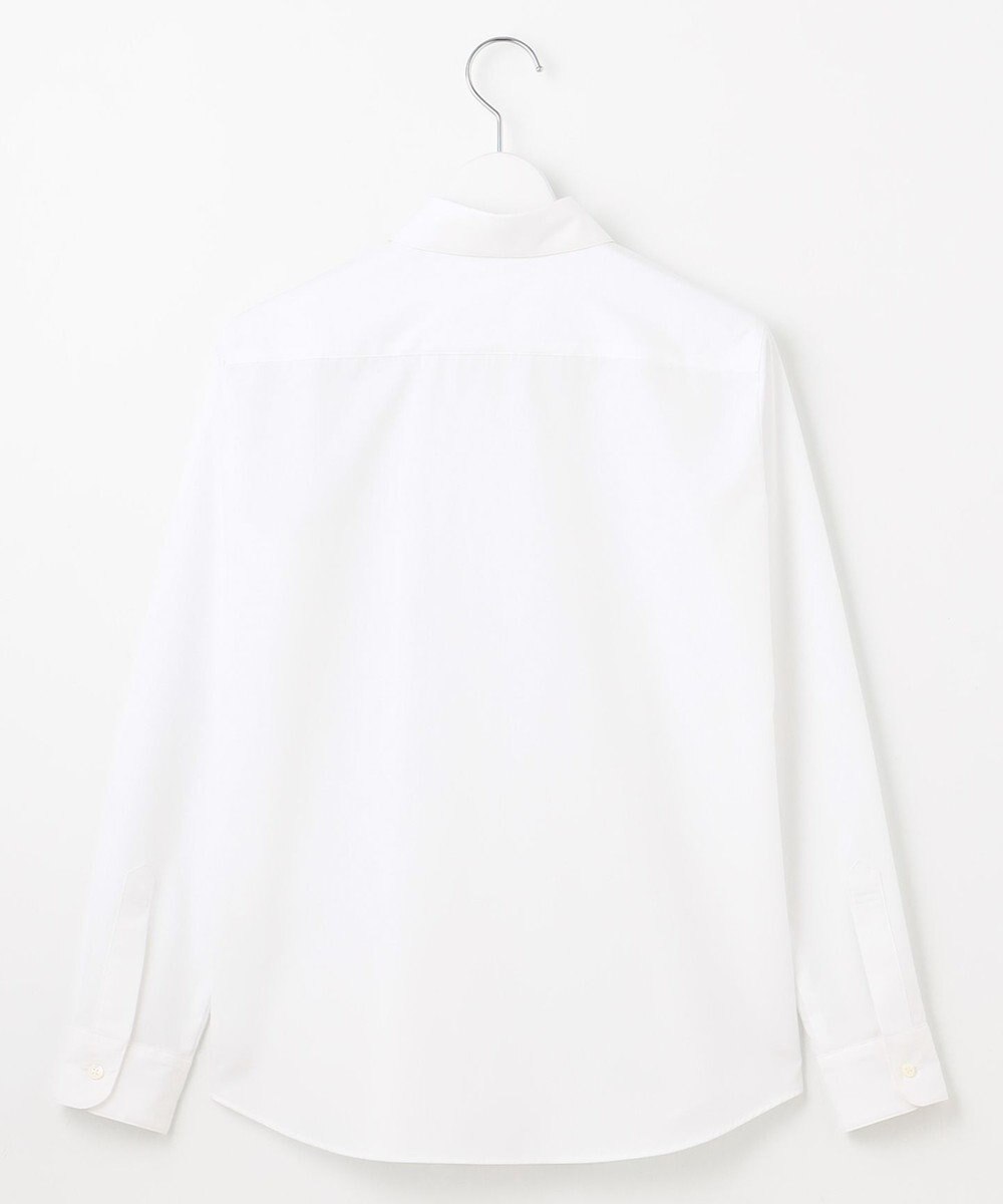 J.PRESS LADIES ホワイトブロード シャツカラーブラウス 