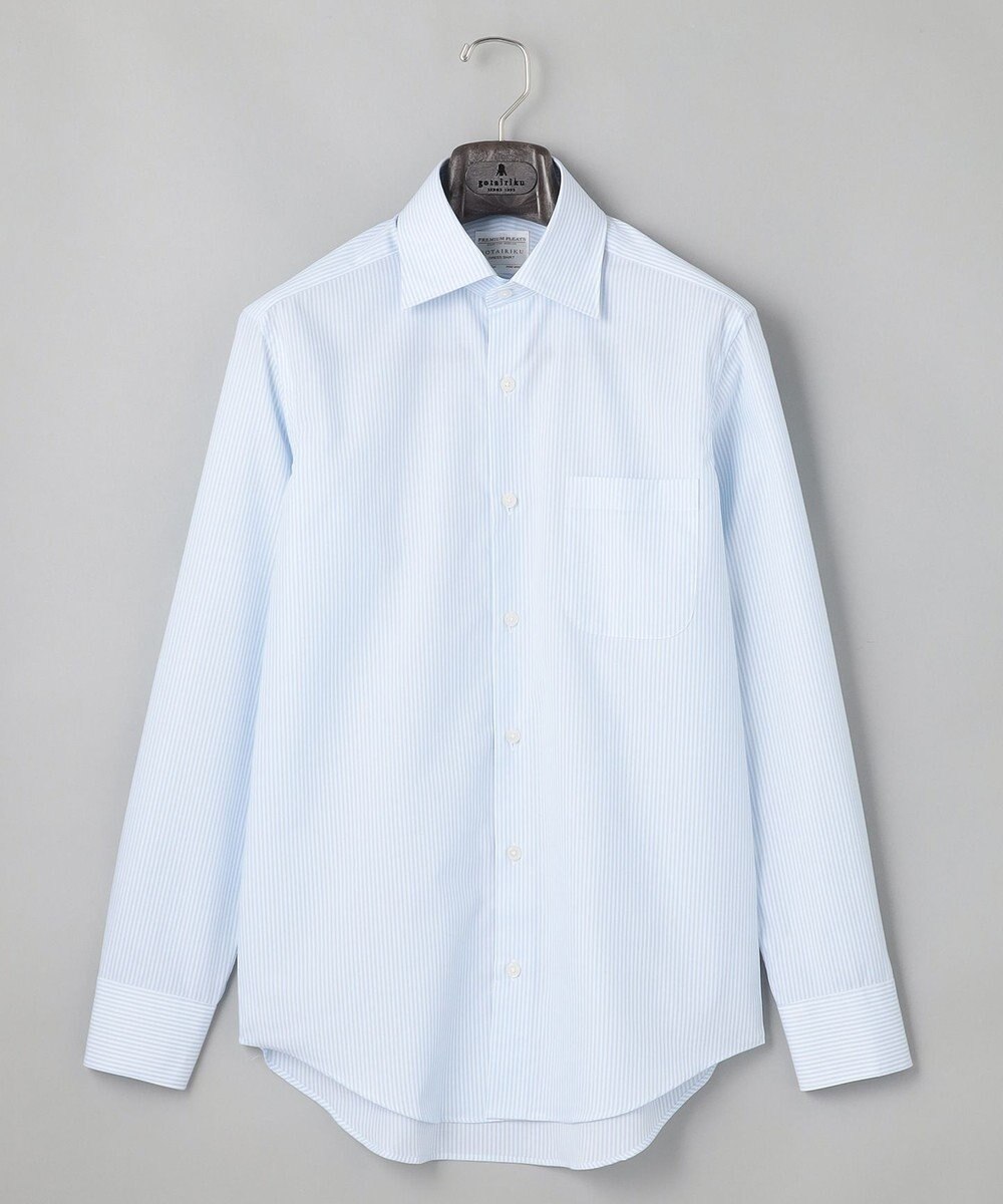 GOTAIRIKU 【形態安定】PREMIUMPLEATS_セミワイドカラー 通年ドレスシャツ_ストライプ(25年春夏モデル) 