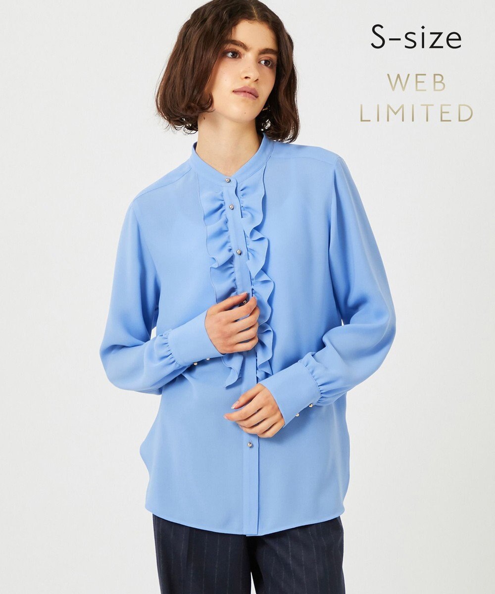 BEIGE， 【WEB限定・S-size】STOW / フリルブラウス 