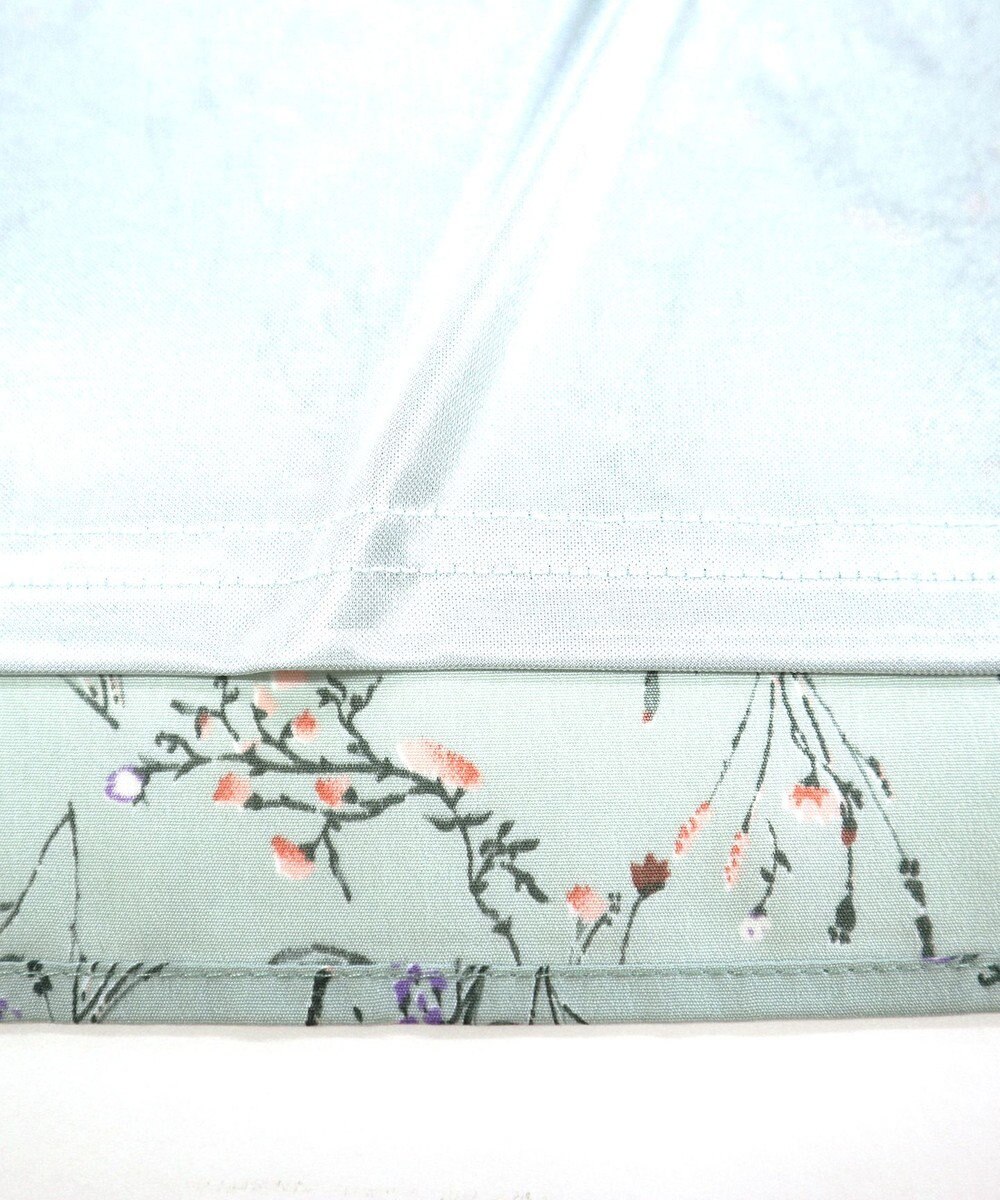 Tiaclasse L 【洗える】花柄Vネックブラウス 