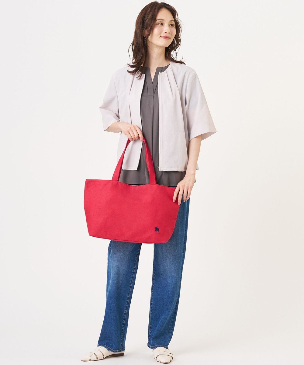 J.PRESS LADIES 【完全受注生産】ポーチ付き キャンバス トートバッグ 
