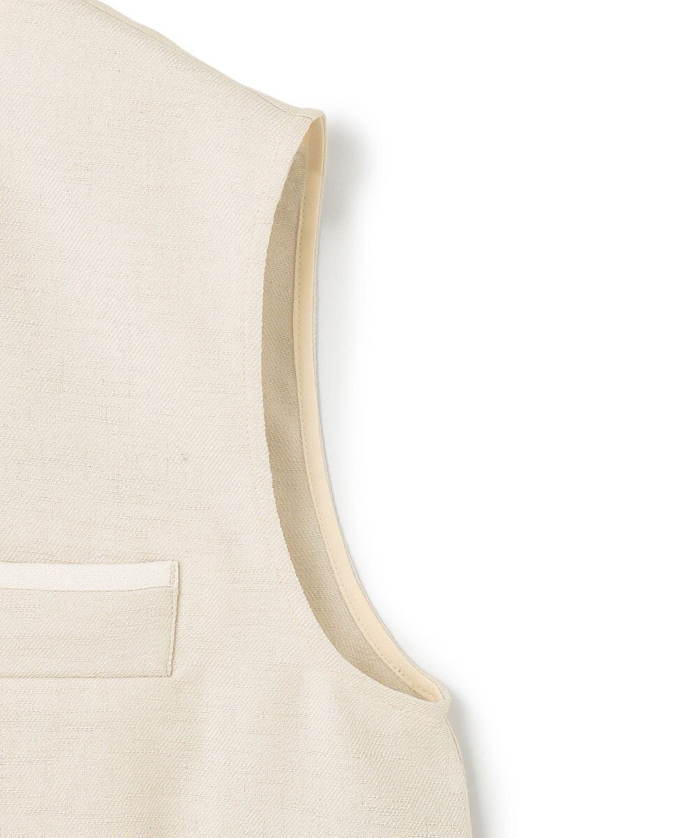 uncrave リネンライクツイル ジレブラウス 