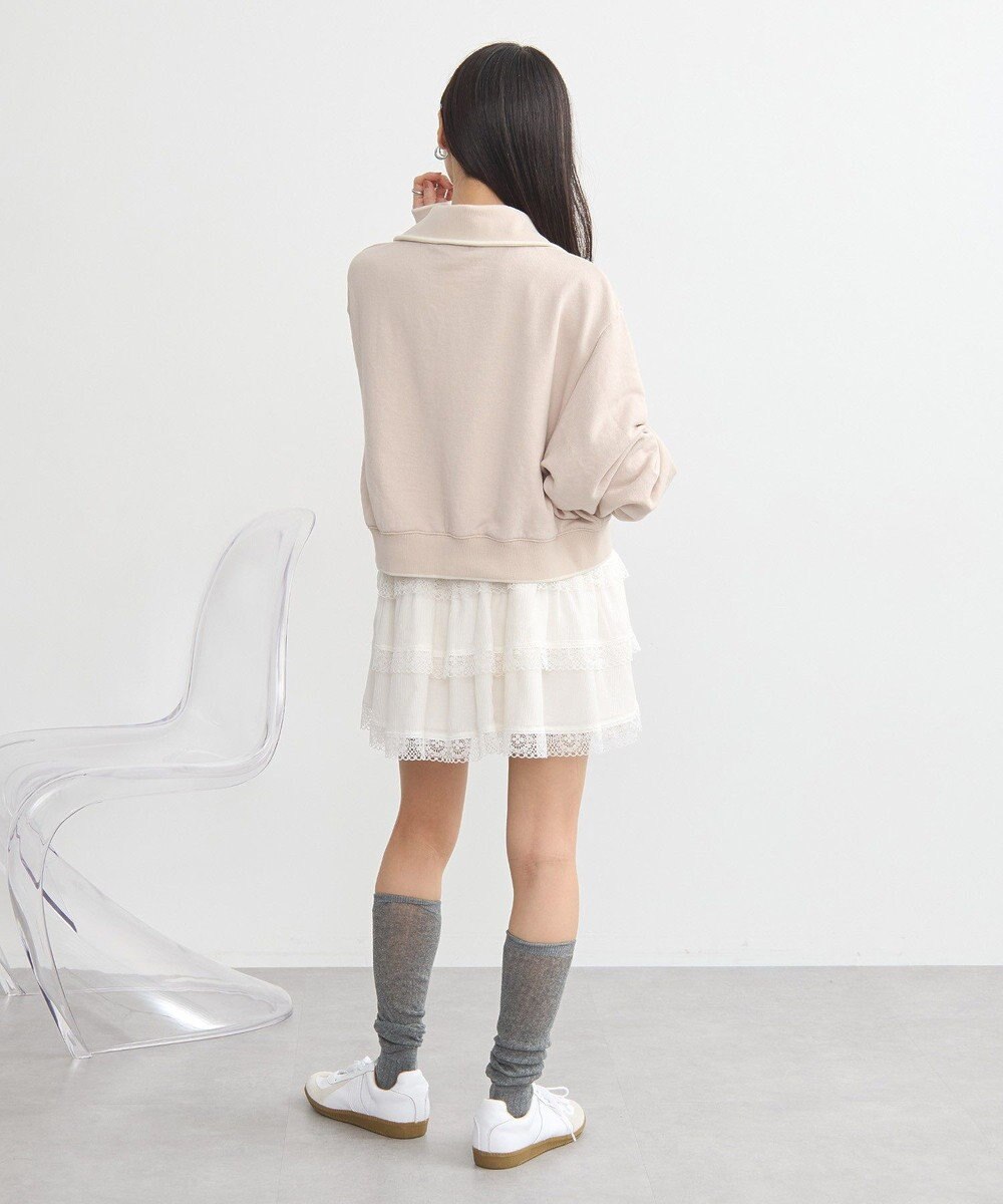 earth music&ecology ハーフジップラインプルオーバー 