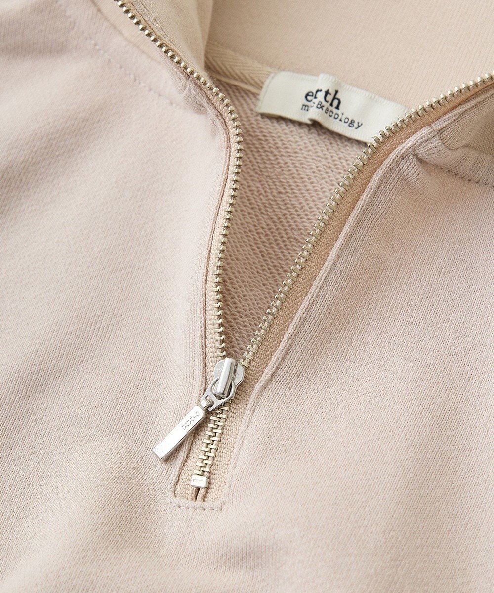 earth music&ecology ハーフジップラインプルオーバー 