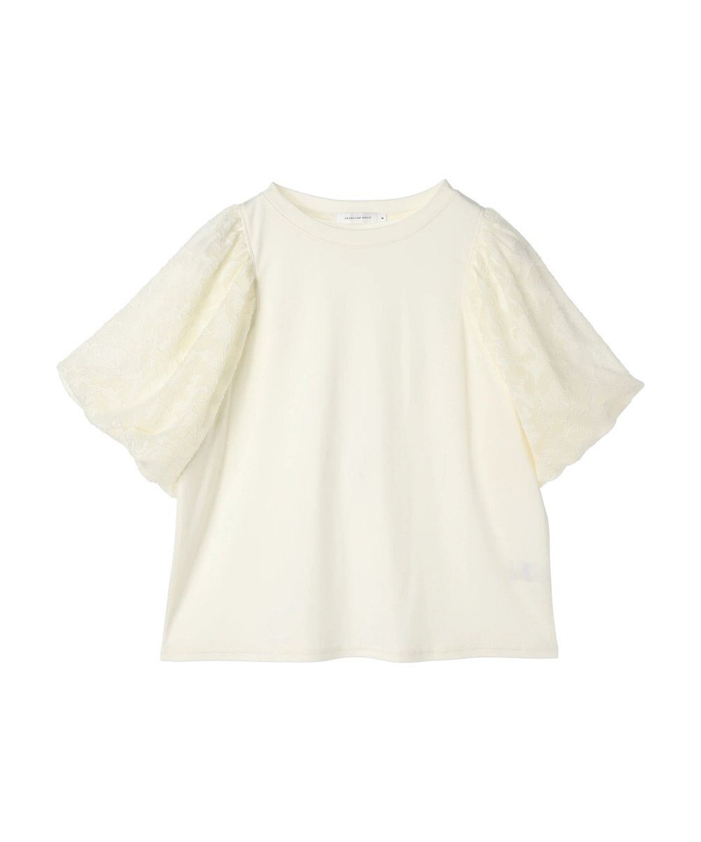 AMERICAN HOLIC ジャガードスリーブカットプルオーバー 