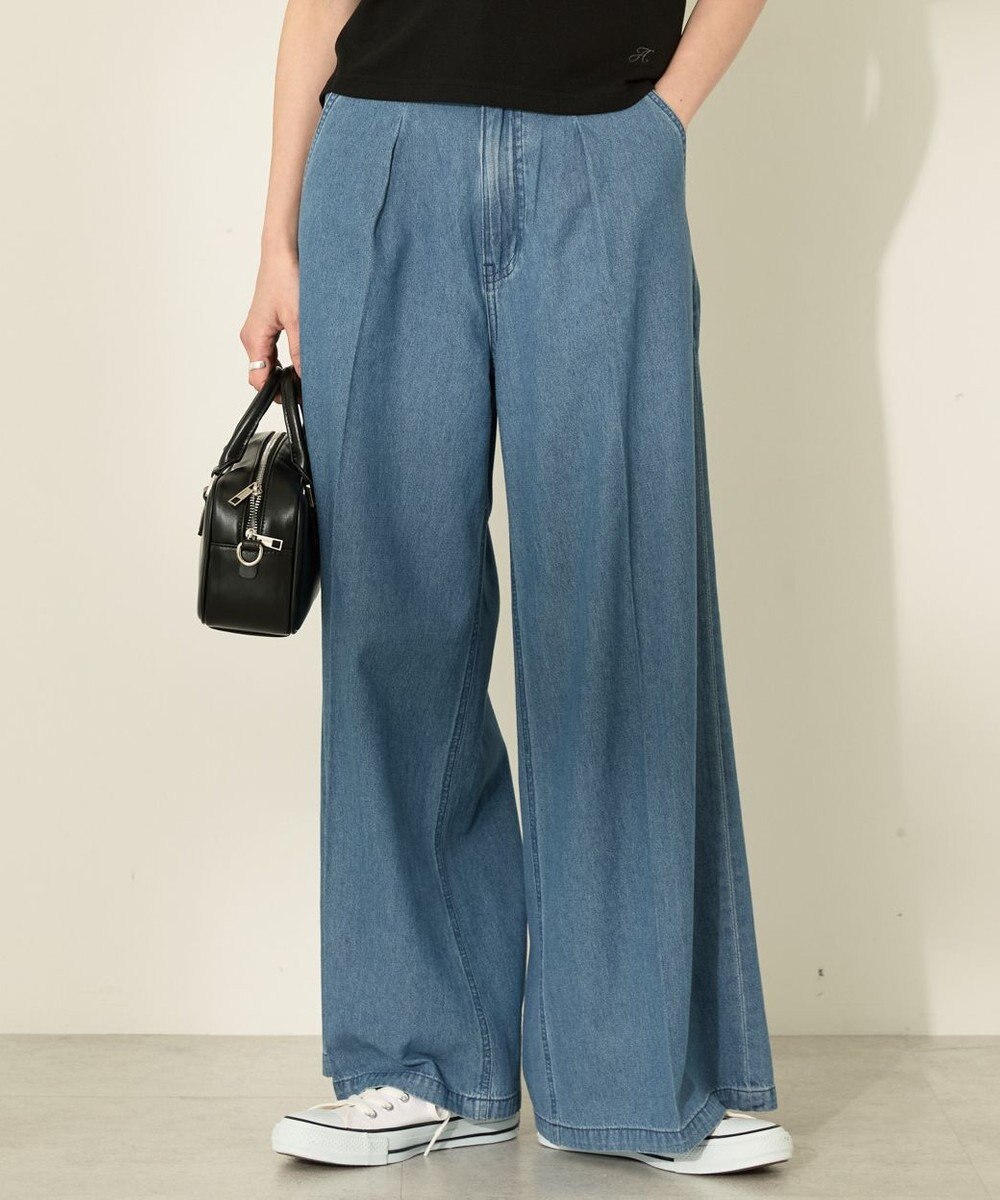 AMERICAN HOLIC ライトオンススーパーワイドデニム 