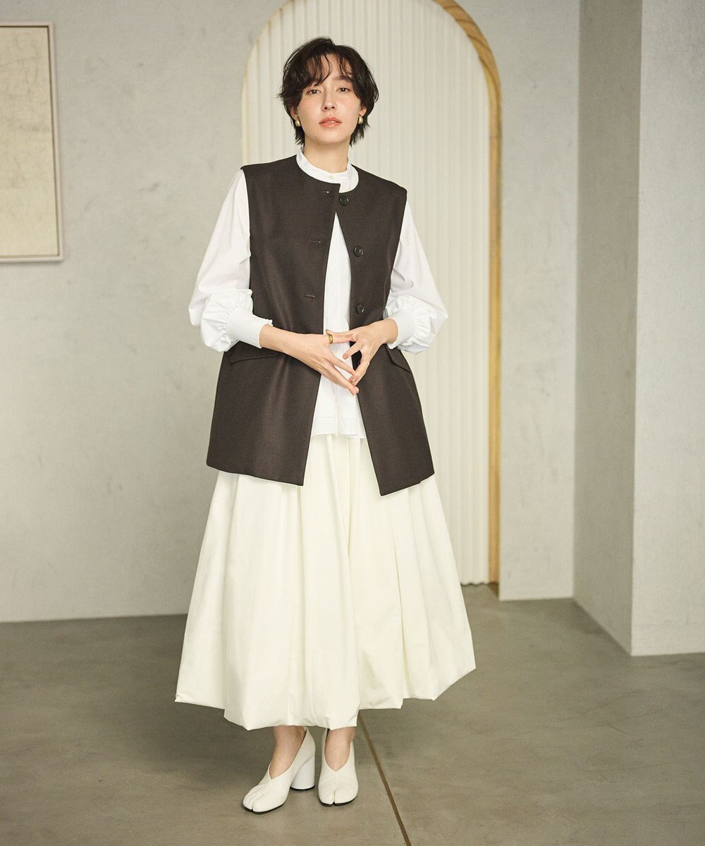 #Newans 大人気ジレが新素材で再登場！チュニックジレ 