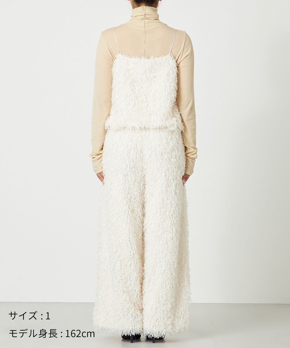 NAVE 【Nave・洗える】フェザーフリンジ キャミソールブラウス 