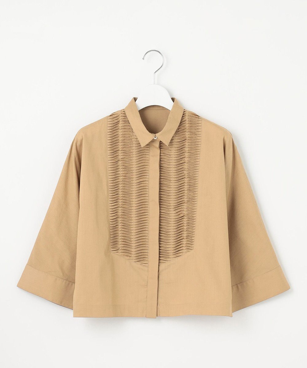 23区 【Indian Factory】コットンポプリン タックディテール シャツ 