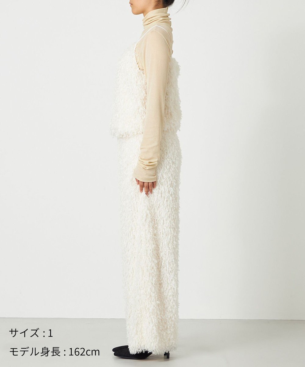 NAVE 【Nave・洗える】フェザーフリンジ キャミソールブラウス 