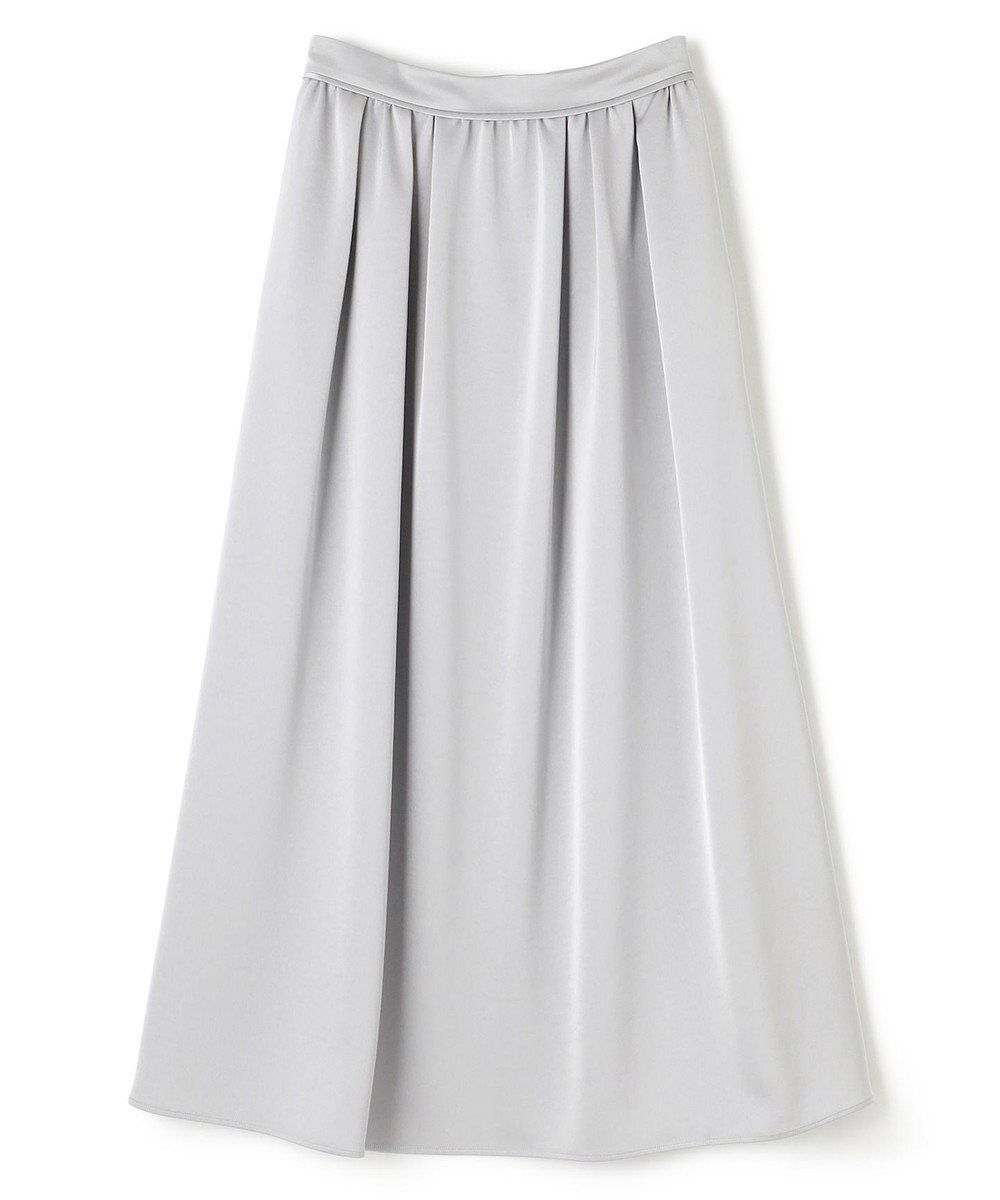 uncrave シャイニーダブルサテン フレアスカート 