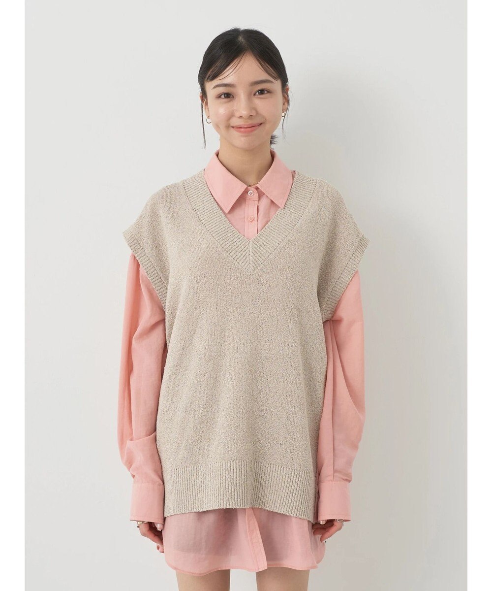 earth music&ecology ミニブークレＶネックベスト 