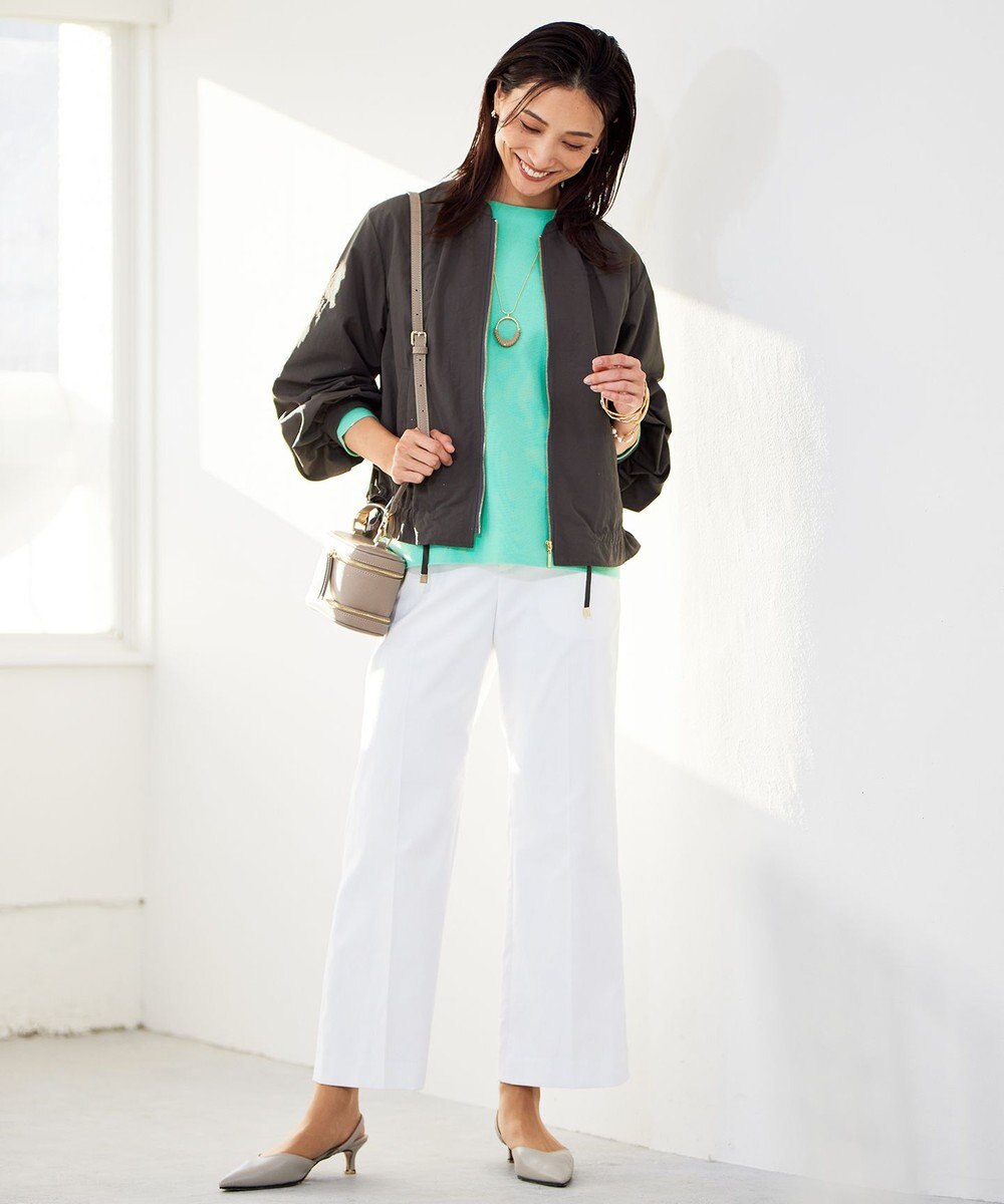 自由区 【撥水加工・UVケア・洗える】ライトグログラン ブルゾン 