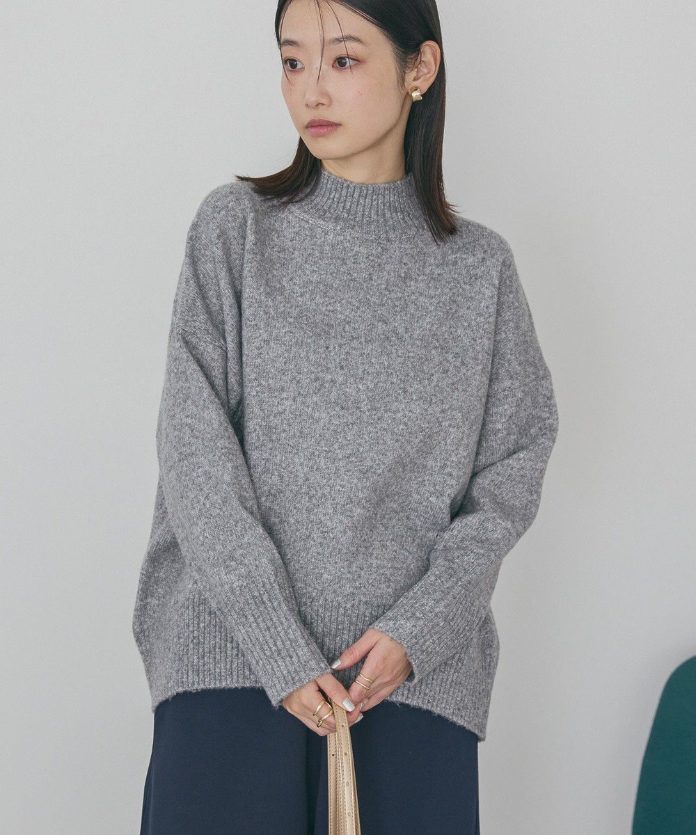 AMERICAN HOLIC モックネックコクーンニットプルオーバー 