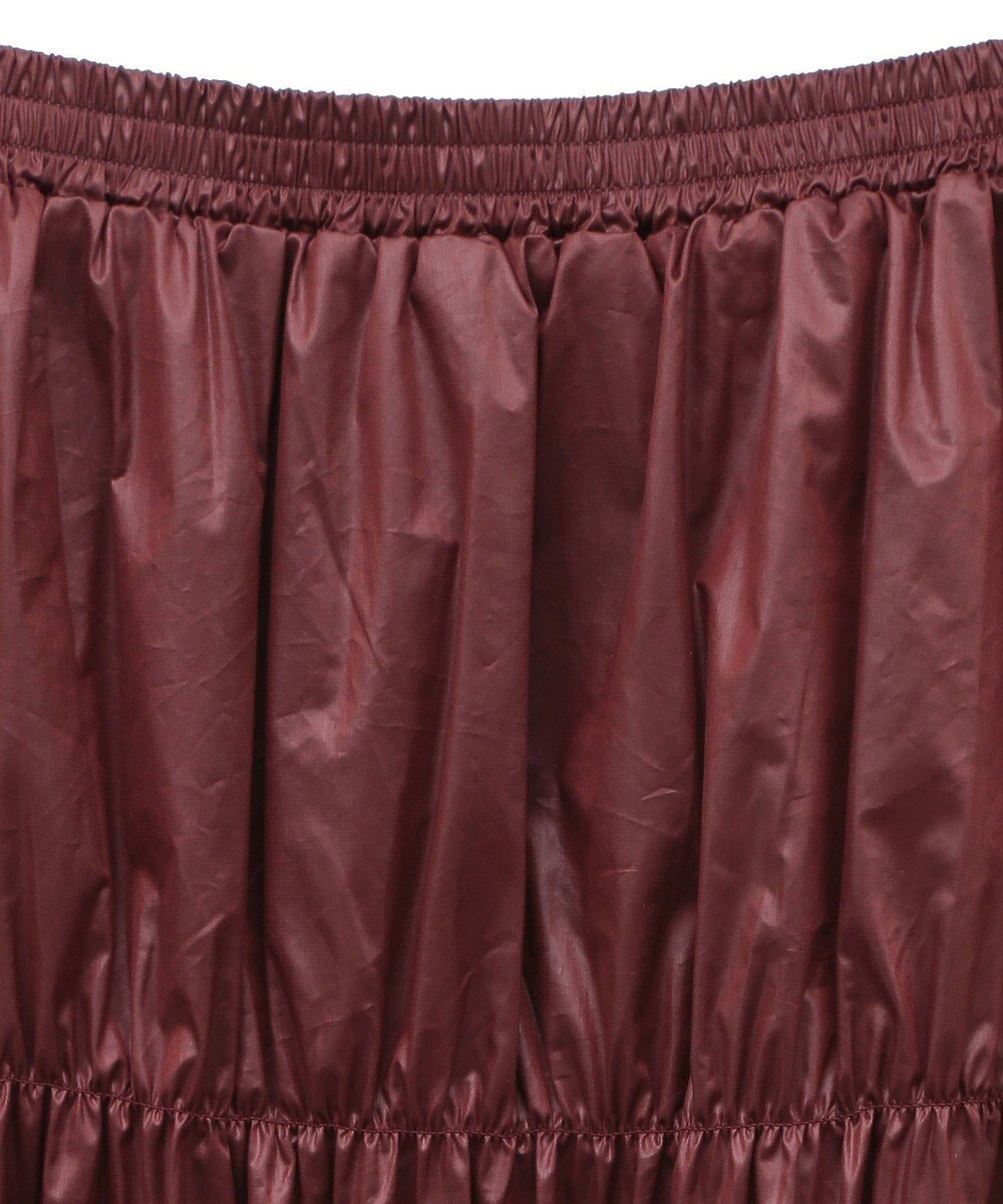 Green Parks チンツ加工シャーリングスカート 