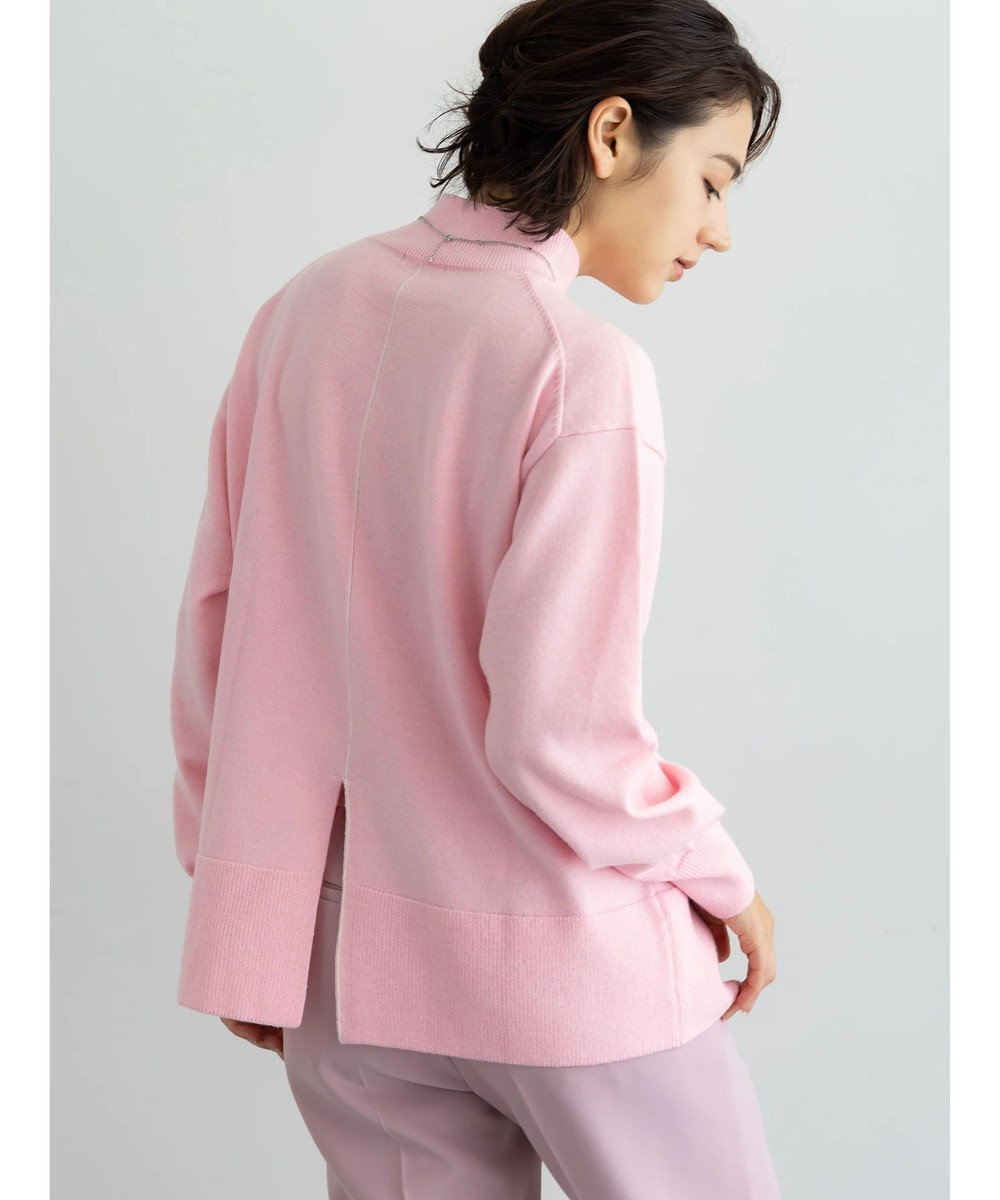 Te chichi バックスリットスタンドネックプルオーバー 