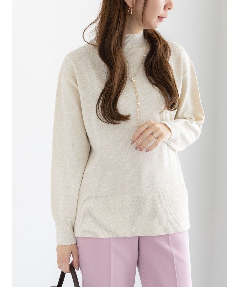 Te chichi バックスリットスタンドネックプルオーバー 