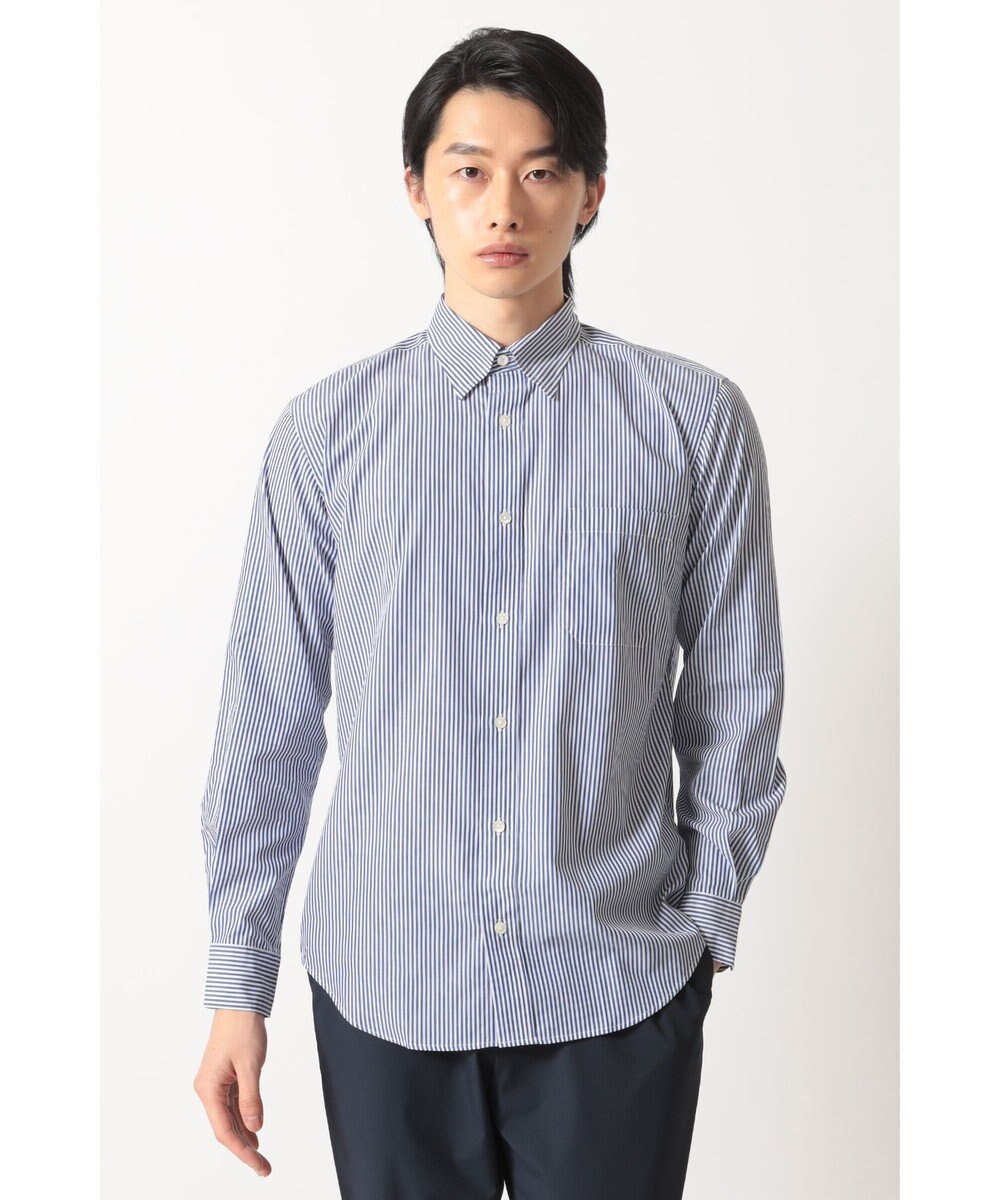 DAKS コットン ストライプシャツ 