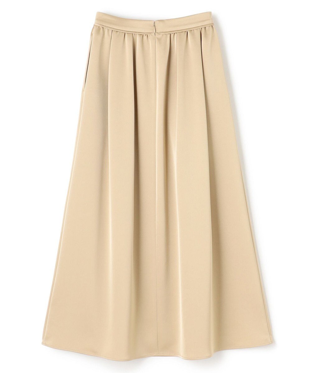 uncrave シャイニーダブルサテン フレアスカート 