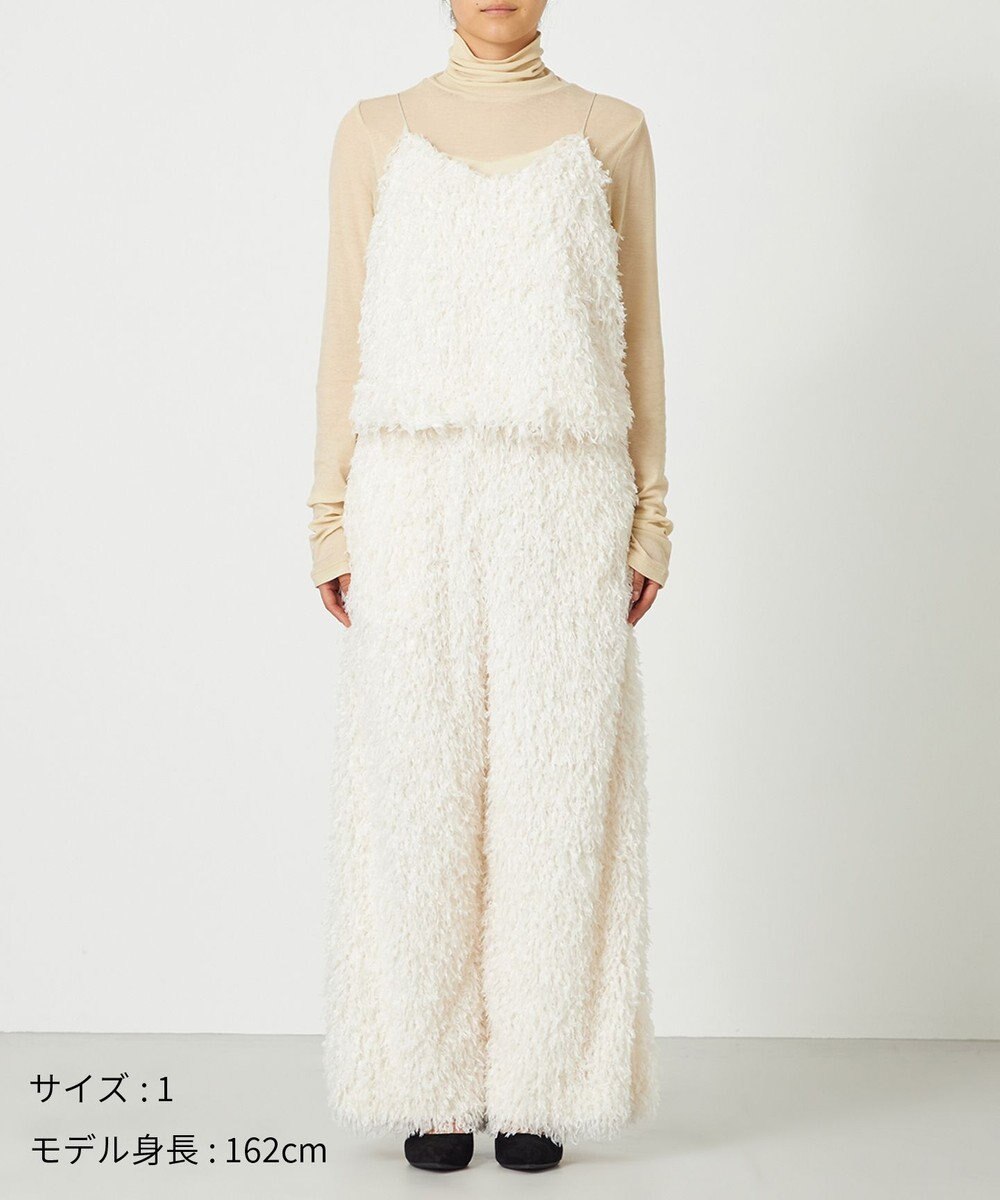 NAVE 【Nave・洗える】フェザーフリンジ キャミソールブラウス 