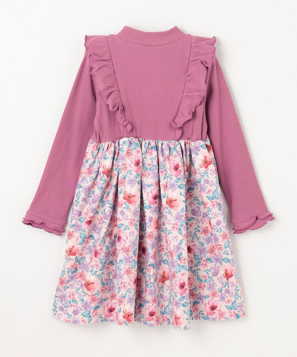 ANY KIDS 花柄ドッキングワンピース 