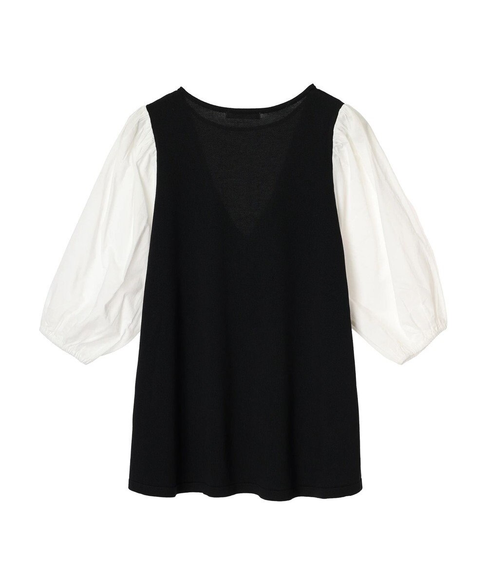 Green Parks ベスト風ドッキングニットプルオーバー 