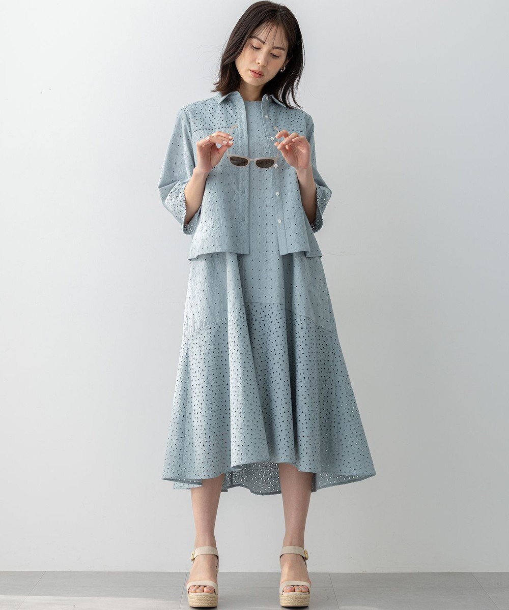 組曲 【WEB限定・新色追加】エンブロイダリーレースノースリーブ ワンピース 