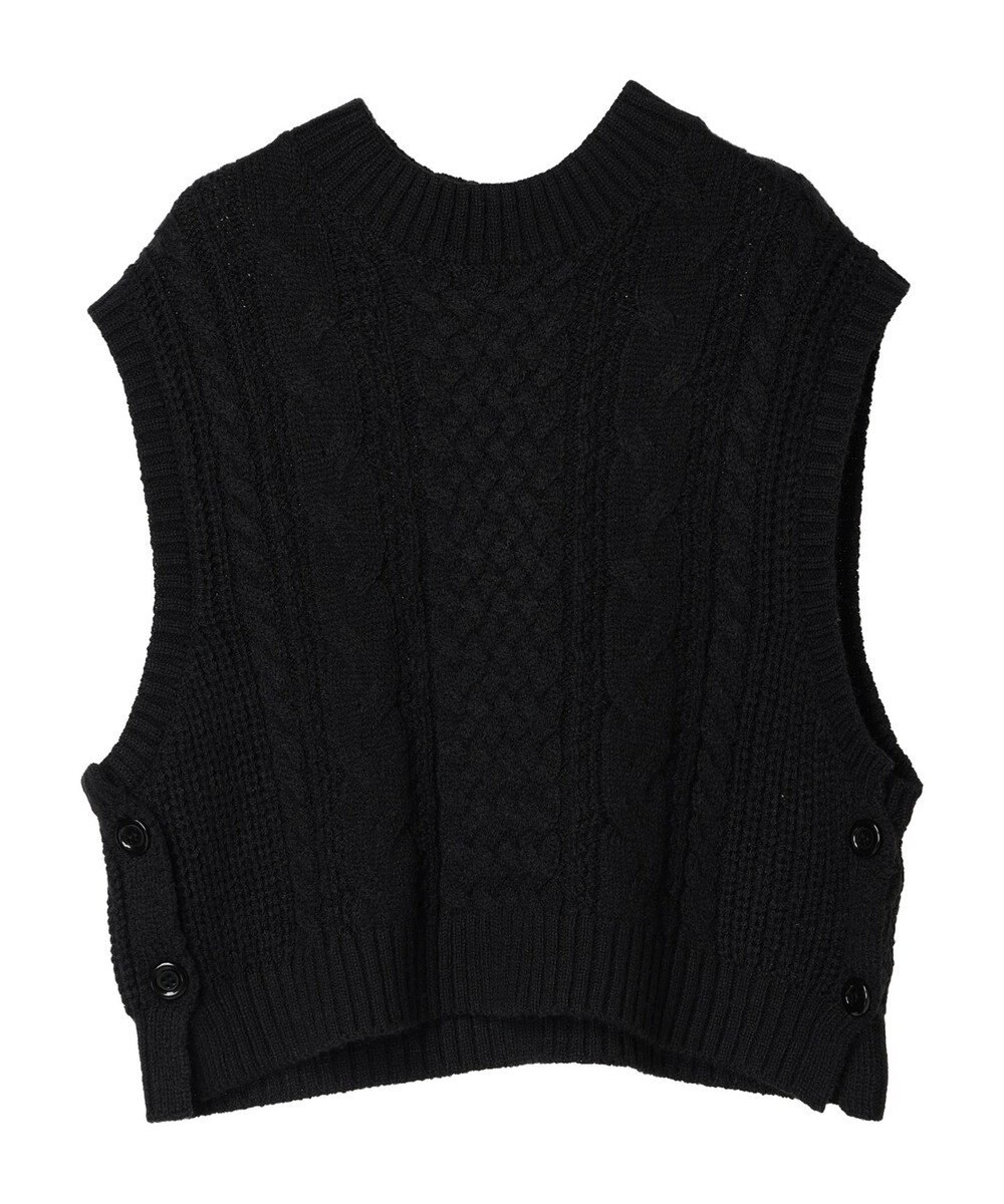 CRAFT STANDARD BOUTIQUE ２ＷＡＹケーブルニットベスト 