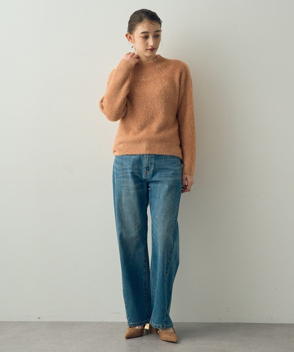 YECCA VECCA 2wayラメフェザーニット 