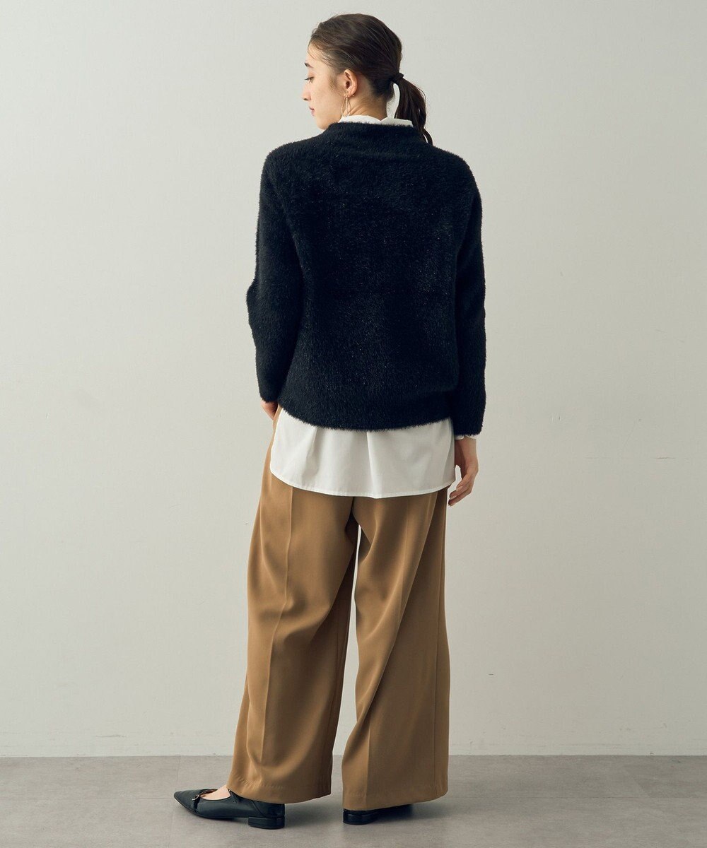 YECCA VECCA 2wayラメフェザーニット 