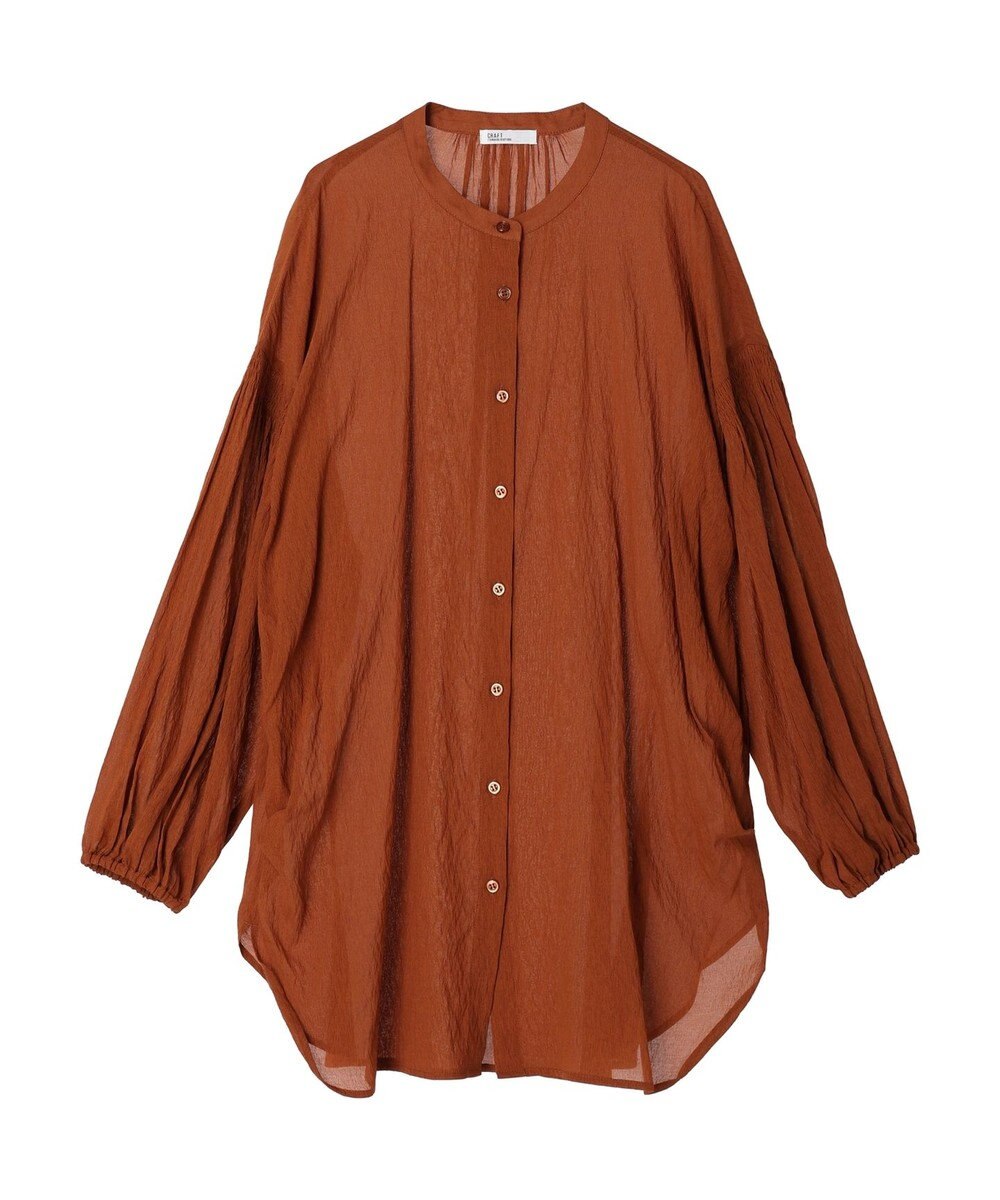 CRAFT STANDARD BOUTIQUE ウ゛ィンテージボイルソデシャーリングチュニック 