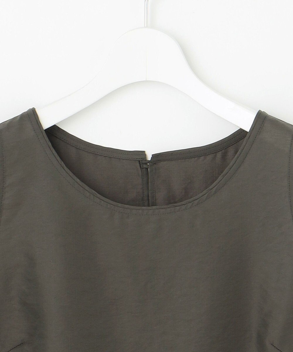 23区 L 【SLOW/一部店舗限定】ブライトヴィンテージクロス ノースリーブ ブラウス 