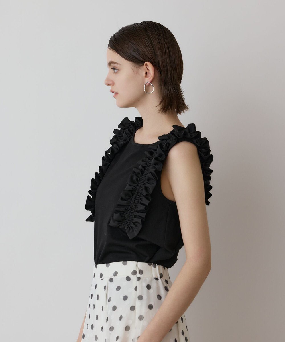 GRACE CONTINENTAL フリルカットトップ 