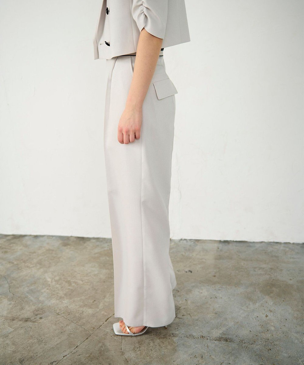 GRACE CONTINENTAL タックワイドパンツ 