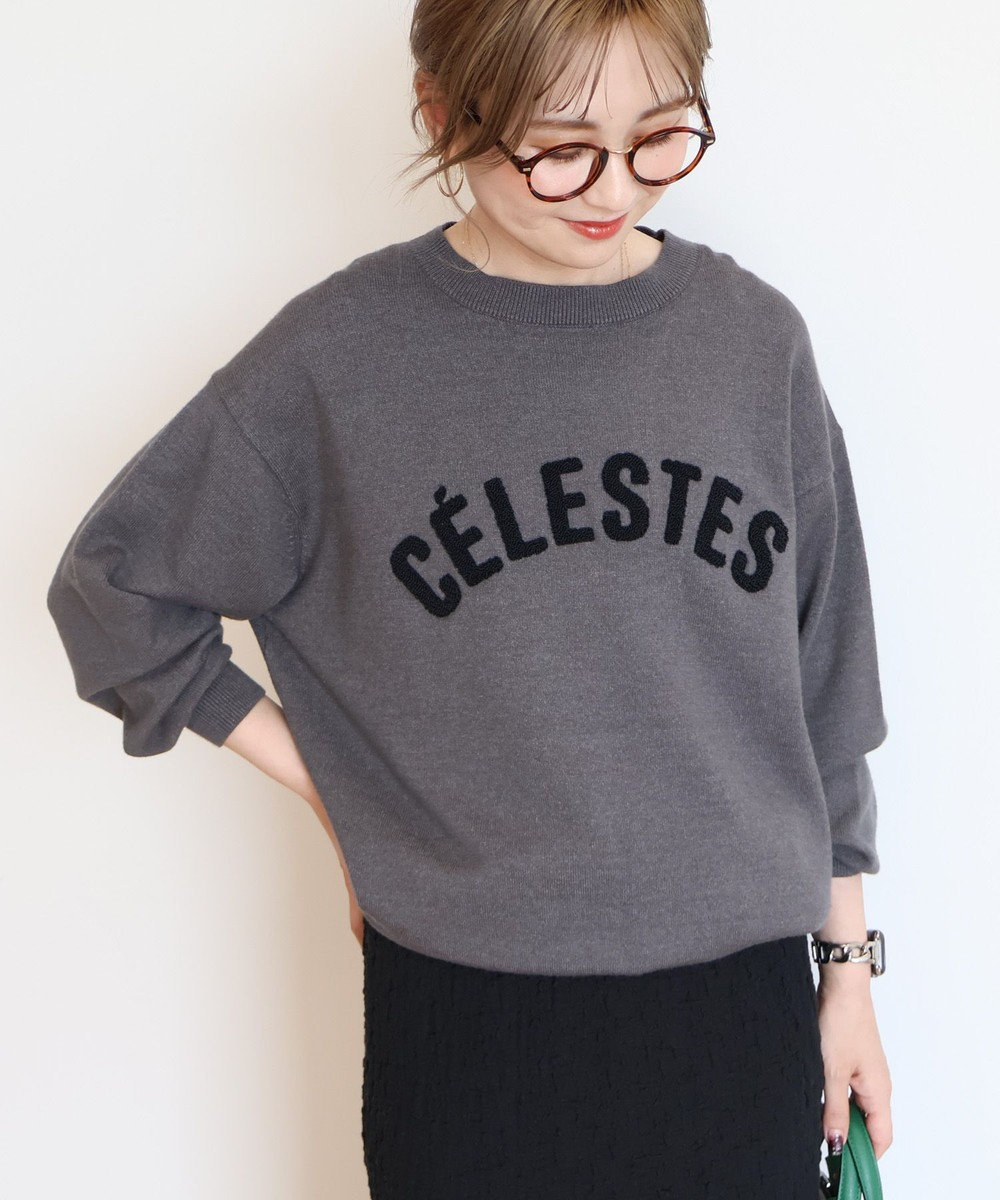 AMERICAN HOLIC バイパチＣＥＲＥＳＴＥＳロゴニットプルオーバー Gray Mixture