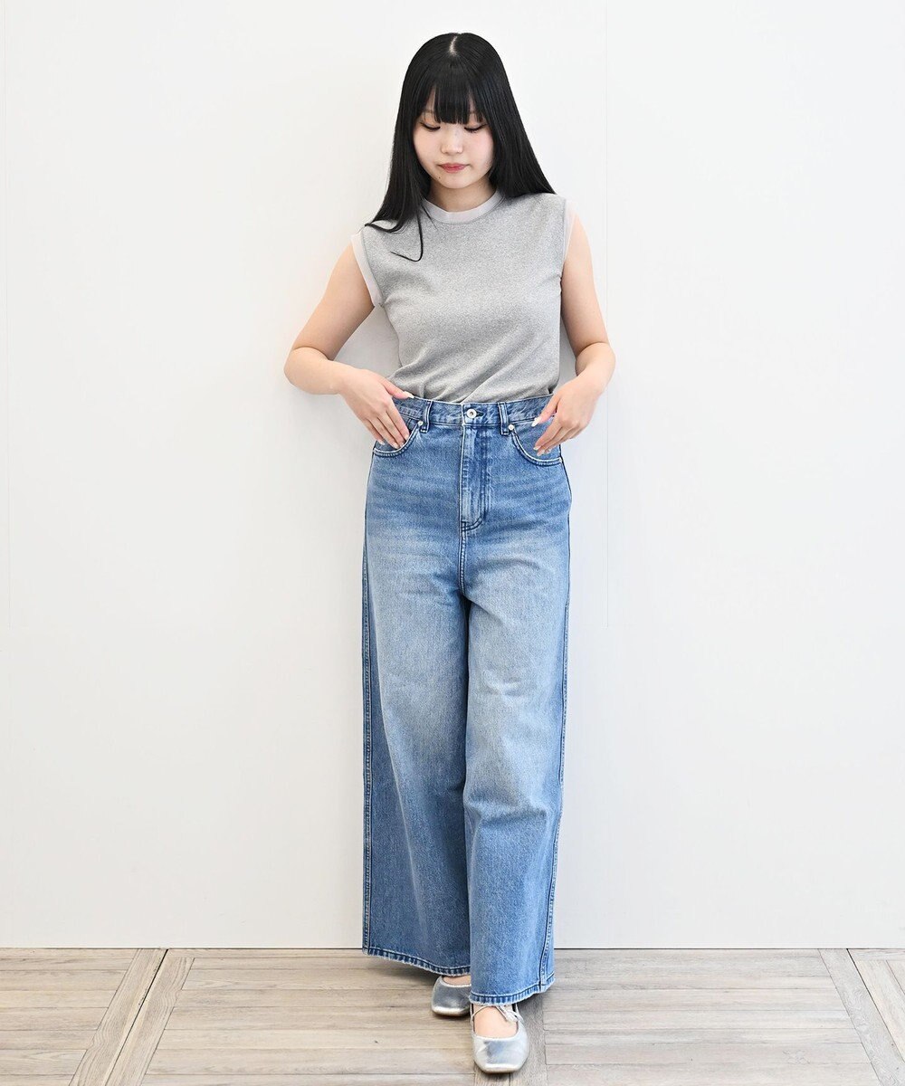 woadblue 【157】Long Rise Wide Pants デニムパンツ 