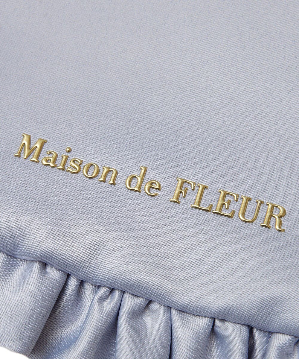 Maison de FLEUR EC限定フリルサテントートバッグ 