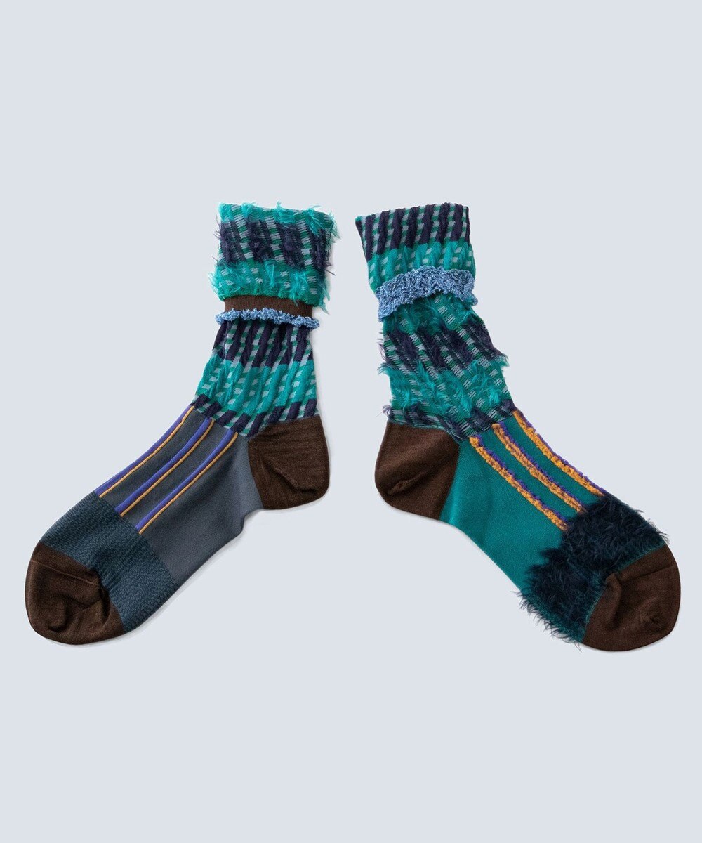 COQ ミケネコテイル リバーシブルファーソックス 