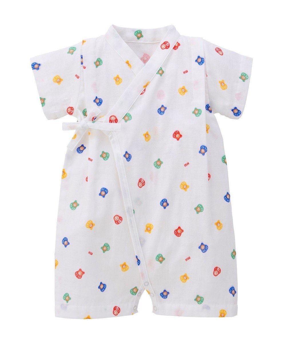 MIKI HOUSE HOT BISCUITS 【ミキハウス】【50-80cm】甚平オール 