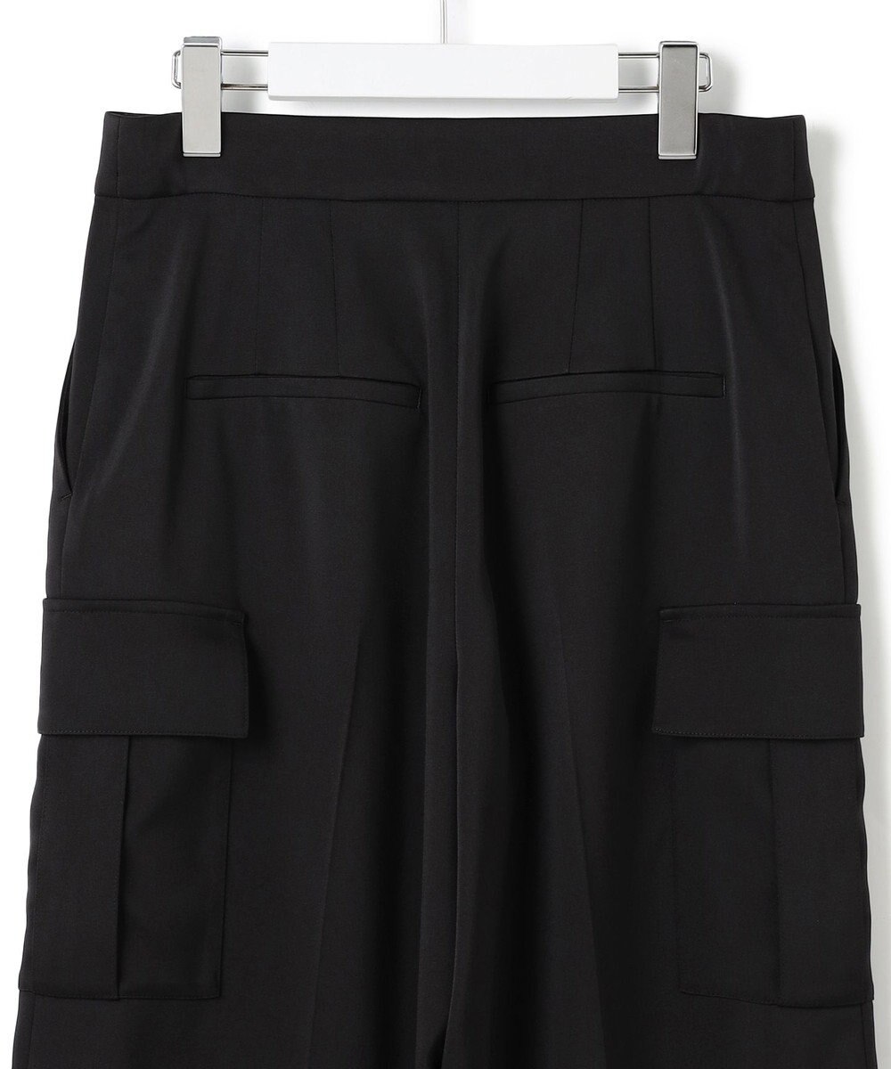 ICB L 【スマートバック仕様・洗える】ストレッチダブルサテン カーゴパンツ 