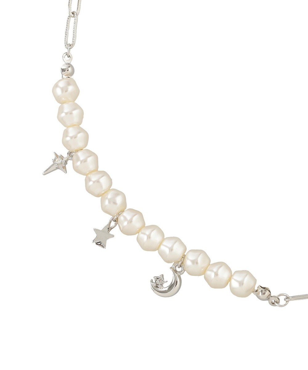 earth music&ecology パールＭＩＸチャームネックレス 