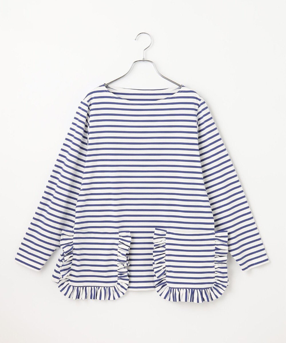 #Newans 【ANSWER for 神戸エレガンス】フリルポケットロングTシャツ 